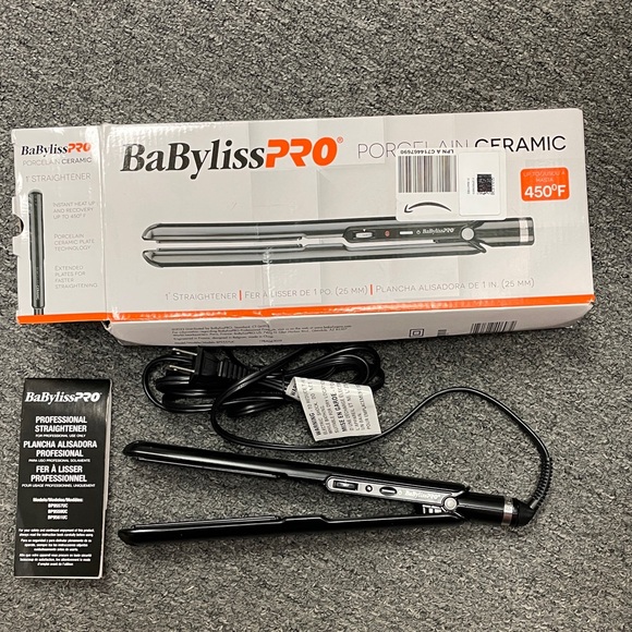 BaBylissPRO Porcelain Flat Iron Hair Straightener